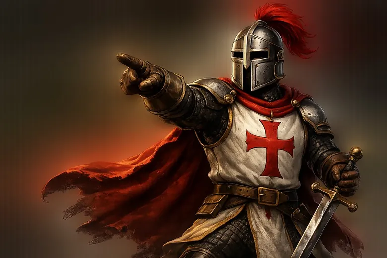 Crusy, der Ritter und das Maskottchen von Crusado
